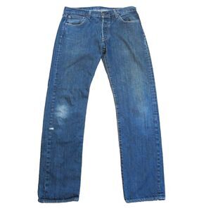Levi's 501 Original‎ Fit Button Fly Blue Jeans Men's 33x33 (Tag 33x34) Cotton